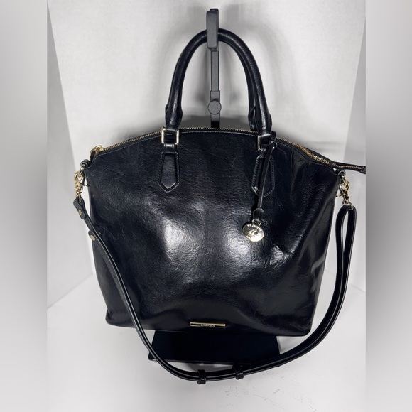 Brahmin Handbags - Brahmin Duxbury Satchel Black Charleston Leather Zip Top handle crossbody